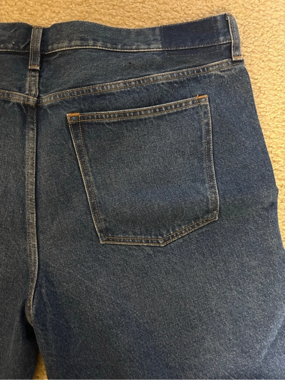 Classic womens Dark Blue Denim Jeans